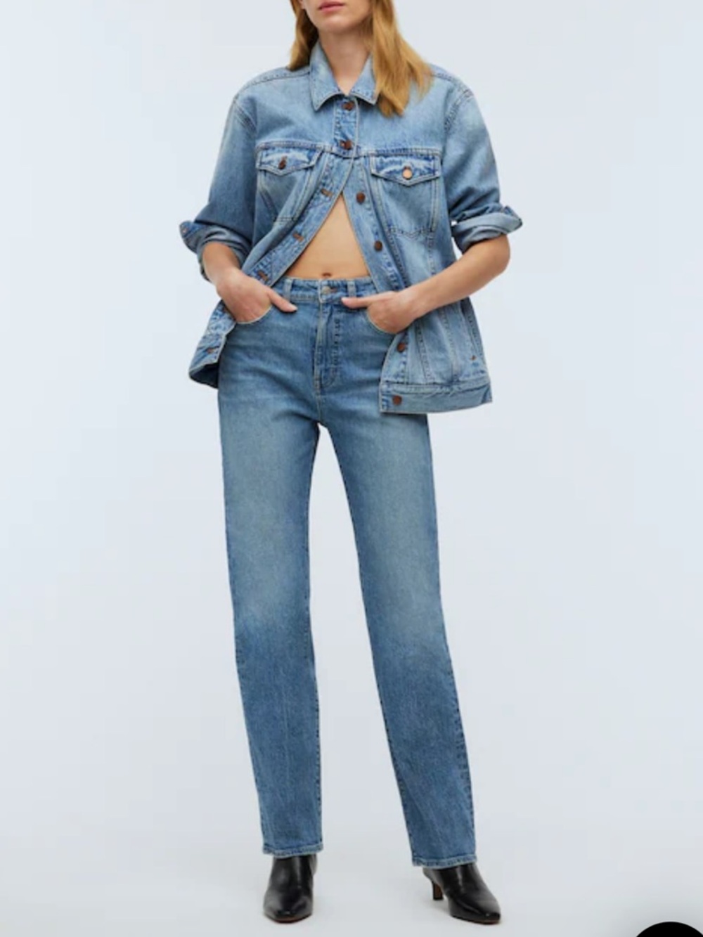 Madewell * The '90s Straight Jean * Enmore Wash * 29